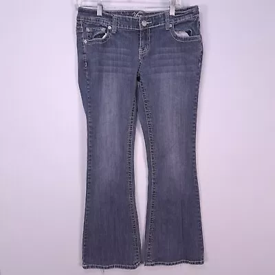 Vanity Jeans Womens 31x29 Blue Sasha Bootcut Stretch Denim Low Rise • $17.99