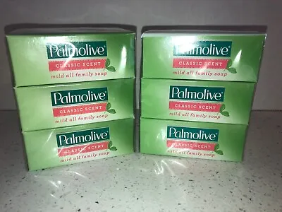 PALMOLIVE Classic Soap 6 Bars Hand Bath Kitchen Mild Family Moisturizing • £16.32