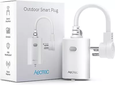 ~NEW~ Aeotec Outdoor Smart Plug/Outlet Z-Wave Plus [ZWA042] • $54.99