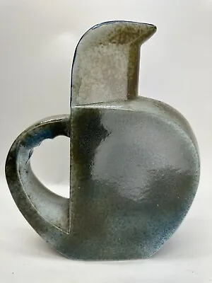 Willy Wuilleumier French Porcelain Art Deco Moderne Vase Pitcher D—Shaped Jug • $275