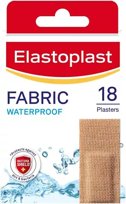 Elastoplast Waterproof Fabric Plaster Strips 18 Pieces Large Breathable • £3.46