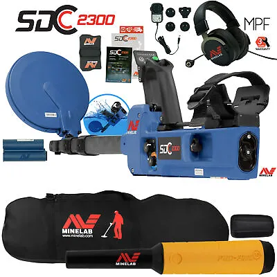 Minelab SDC 2300 All Terrain Gold Metal Detector W/ Pro Find 15 & Carry Bag • $3233.98