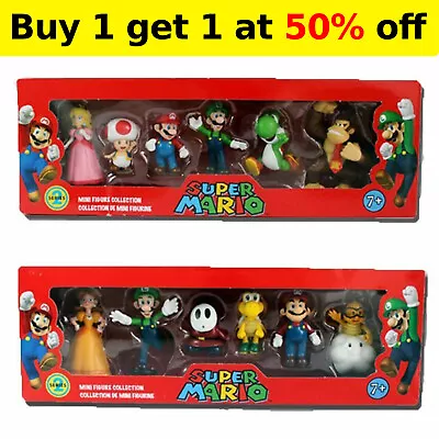 Multiple Styles PVC Super Mario Bros Action Figure Toys Dolls Luigi Yoshi Model  • £8