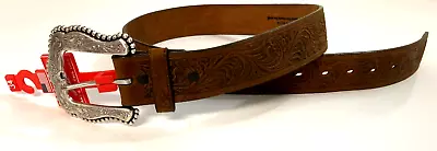 $34.99 • Buy Tony Lama Decorated Leather Belt C50739 Sz 34