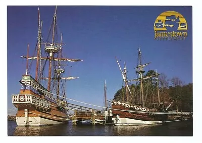 Jamestown Settlement VA Postcard Virginia Ships  • $2.49