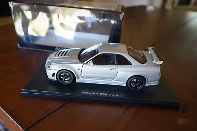 AUTOart 1/18 Nissan Skyline GT-R R34 Z-Tune Silver (New/Sealed/Rare) *Diecast* • $375