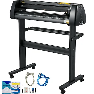 VEVOR 34  Vinyl Cutter Machine W/ Floor Stand Vinly Plotter Tool Kit SignMaster • $279.89