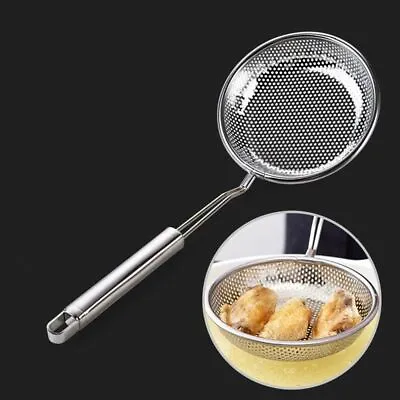 £6.75 • Buy Sieve Mesh Scoop Dinnerware Cooking Tools Filter Spoon Strainer Ladle Skimmer