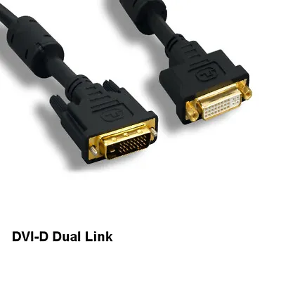 Kentek 10ft DVI Digital Extension Cord Dual Link 24+1Pin 9.9Gbps TV PC Porjector • $18.95