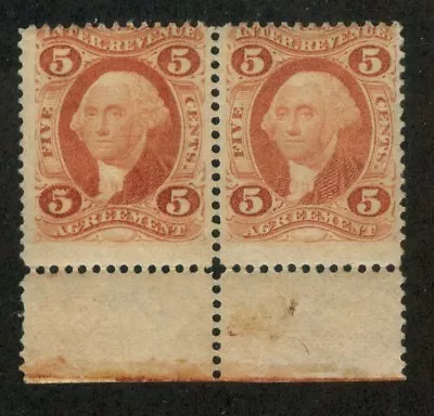 U.S. - R23c - Sheet Margin Pair - Hinged • $20