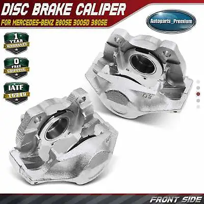 2x Front Brake Caliper For Mercedes-Benz 280SE 300SD 380SE 450/450SEL 1973-1985 • $85.99