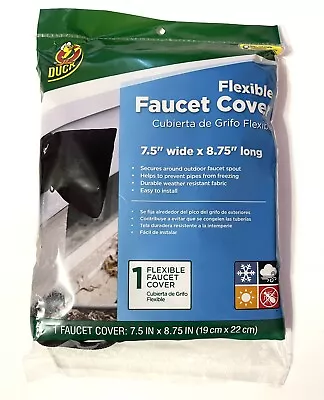 Duck Flexible Slip-On Insulated Black Outdoor Faucet Cover 2 Pack • £16.08
