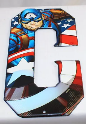 Marvel Comics Captain America  LETTER C  Metal 5”x10” Wall Decor Open Road • £16.98