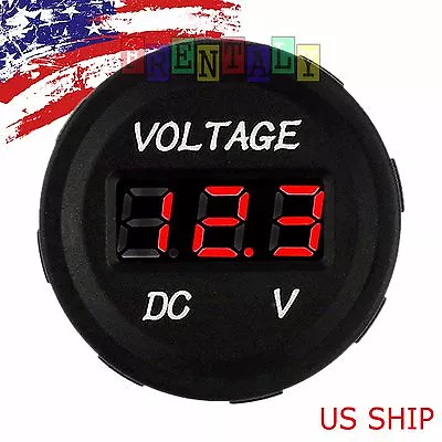 LED Digital Voltmeter Voltage Meter Battery Gauge 12V-24V Car Marine Motorcycle • $7.89