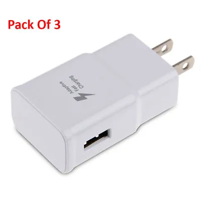 3x Genuine Adaptive Fast Charge USB Wall Adapter Power Charger Quick 1.67A / 9V • $9.94