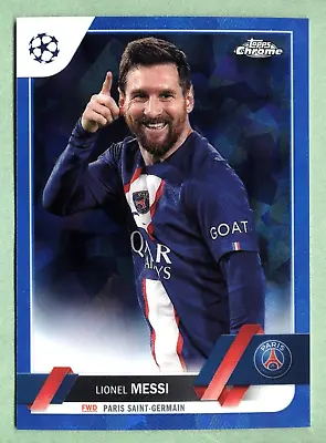 2022-23 Topps Chrome Sapphire Uefa Lionel Messi Image Variation Ssp #1 • $139.99