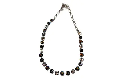 MARIANA Jewelry Crystal Choker Necklace Clear Taupe Blue • $79.99