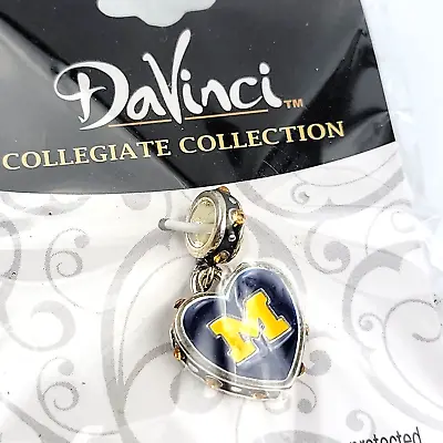 Michigan Wolverines Jewelry Necklace Charm DaVinci NEW Collegiate Collection • $6.49