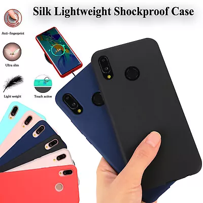 Matte Soft Silicone Case TPU Shockproof Cover Skin For Huawei P20 P30 Lite & Pro • £2.98