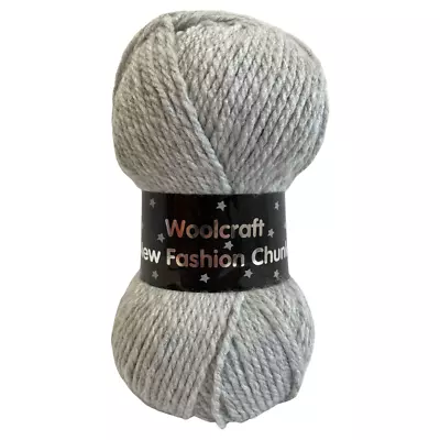 ❤ Woolcraft 100g New Fashion CHUNKY Knitting Yarn Ball Wool - 26 Shades ❤ • £2.99