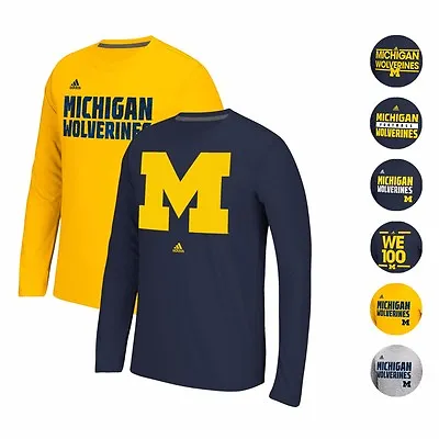 Michigan Wolverines Adidas Climalite Ultimate Performance Longsleeve Shirt Men's • $19.99