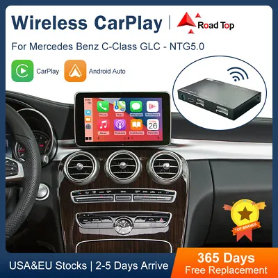 Wireless CarPlay Android Auto Interface For Mercedes Benz C Class W205 GLC NTG5 • $259