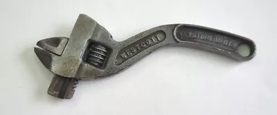 Vintage Small 6” No.76 WESTCOTT KEYSTONE MFG CO.  S-Shape Adjustable Wrench • $30