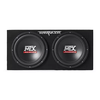 MTX TNP212D2 12  1200W Dual Loaded Car Subwoofer Audio W/ Sub Box And Amplifier • $279.95