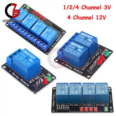 4 Channel 3V/12V Relay Module Board For Arduino Raspberry PIC AVR DSP ARM MSP430 • $3.85