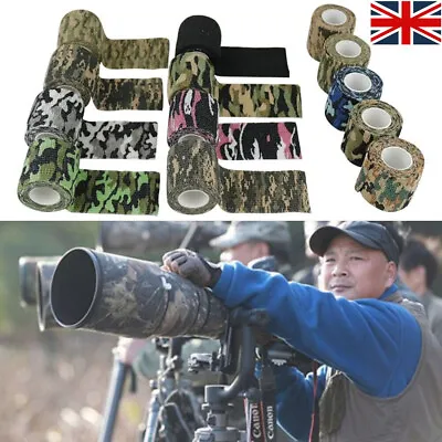 Army Tactical Military Stealth Sniper Tape Gun Wrap Self Cling Reusable 4.5mx5cm • £3.59