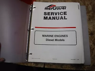 1990 Mercruiser Diesel Engine Models  Factory Service Manuals 90-814099--1 • $13.99