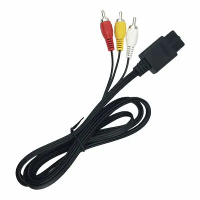 Audio Video GC RCA AV Cable Lead For Super Nintendo Original N64 Gamecube SNES • $6.99