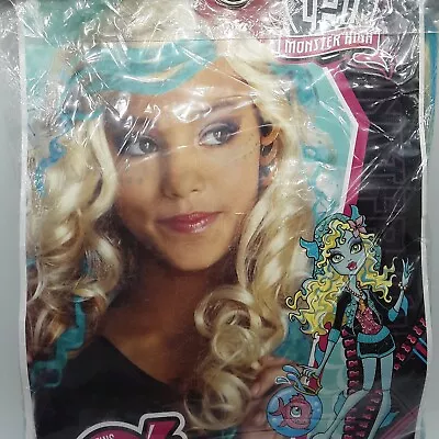 NOS Monster High Dolls Lagoona Blue Child Long Hair Wig 2011 New C8 • $17.05