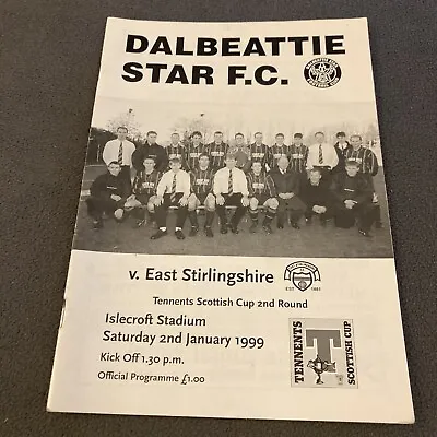 Dalbeattie Star V East Stirlingshire  Scottish Cup 1998/99 • £2