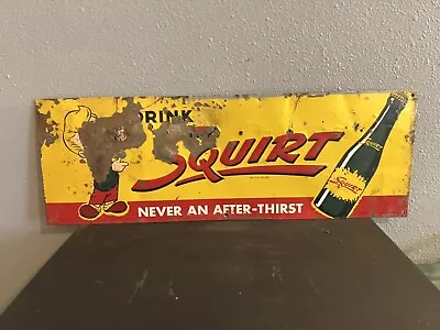 Vintage Original Squirt Soda Sign 1950s • $149.99