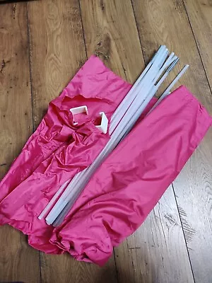 IKEA Pink KURA Children Bed Canopy Tent Single Bed Tunnel • £25
