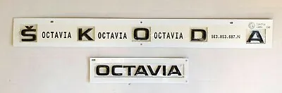 GENUINE Skoda Octavia IV MK4 Rear Black Emblem Skoda & Octavia 5E3853687 • $70.95