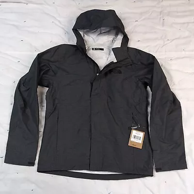 The North Face Mens Venture 2 Weatherproof Hooded Jacket Dark Grey NWT $99.00 • $70