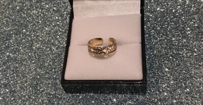9ct 375 Yellow Gold Filgeree Toe Ring  • $135