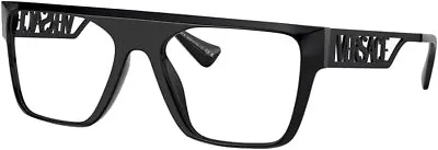 Versace VE 3326U 5380 Black Plastic Rectangle Eyeglasses 53mm • $100.99