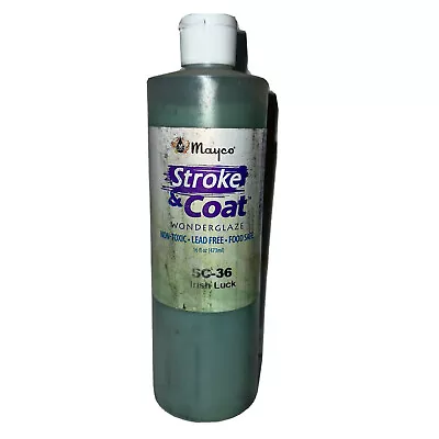 Mayco Stroke & Coat Wonderglaze Glaze Irish Luck SC-036 1 Pint • $21