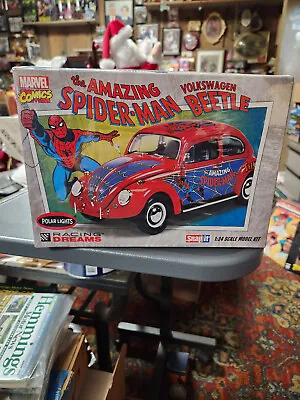 Amazing Spider-Man Volkswagen VW Bug Beetle Model Kit Polar Lights Marvel NIB • $28.95