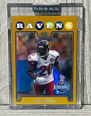 2008 Topps Chrome Ed Reed Gold Refractor /199 UNCIRCULATED Baltimore Ravens Card • $29.99