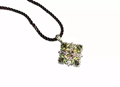 Alwand Vahan Multi Gemstone Necklace Sterling Silver & 14K Gold  • $125