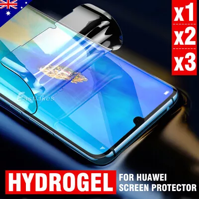 For Huawei P40 P30 Mate 20 Pro HYDROGEL Full Coverage Crystal Screen Protector • $4.95