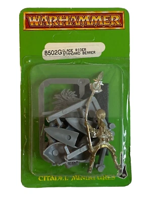 $29.95 • Buy Warhammer 8502G Wood Elf Glade Rider Bearer OOP RARE UNPUNCHED Games Workshop