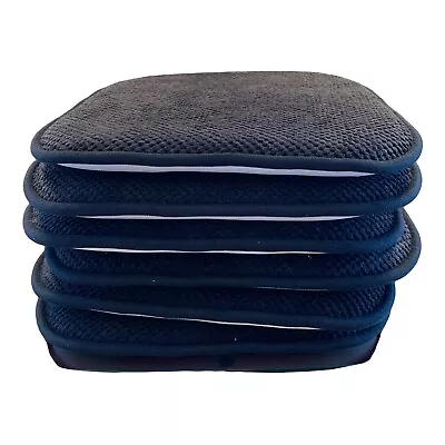 Sweet Home Collection Chair Cushion Memory Foam Pads Tie On Black Comfortable • $78.36