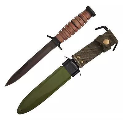 Wartech H-4711 World War II M3 Fighting Knife 12.5  Green • $46.63