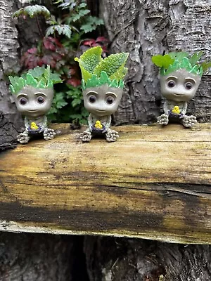 Baby Groot Flower Pot Guardians Galaxy Tree Man Planter Succulents Easter • £5.99