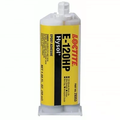 LOCTITE Epoxy Adhesive: E-120HP Ambient Cured 50 ML Dual-Cartridge Amber Th • $19.95